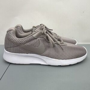 Nike Tanjun Sneakers Shoes Walking Training Casual Taupe Beige Womens 10